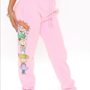 Fashionnova pink rugrat sweatpants